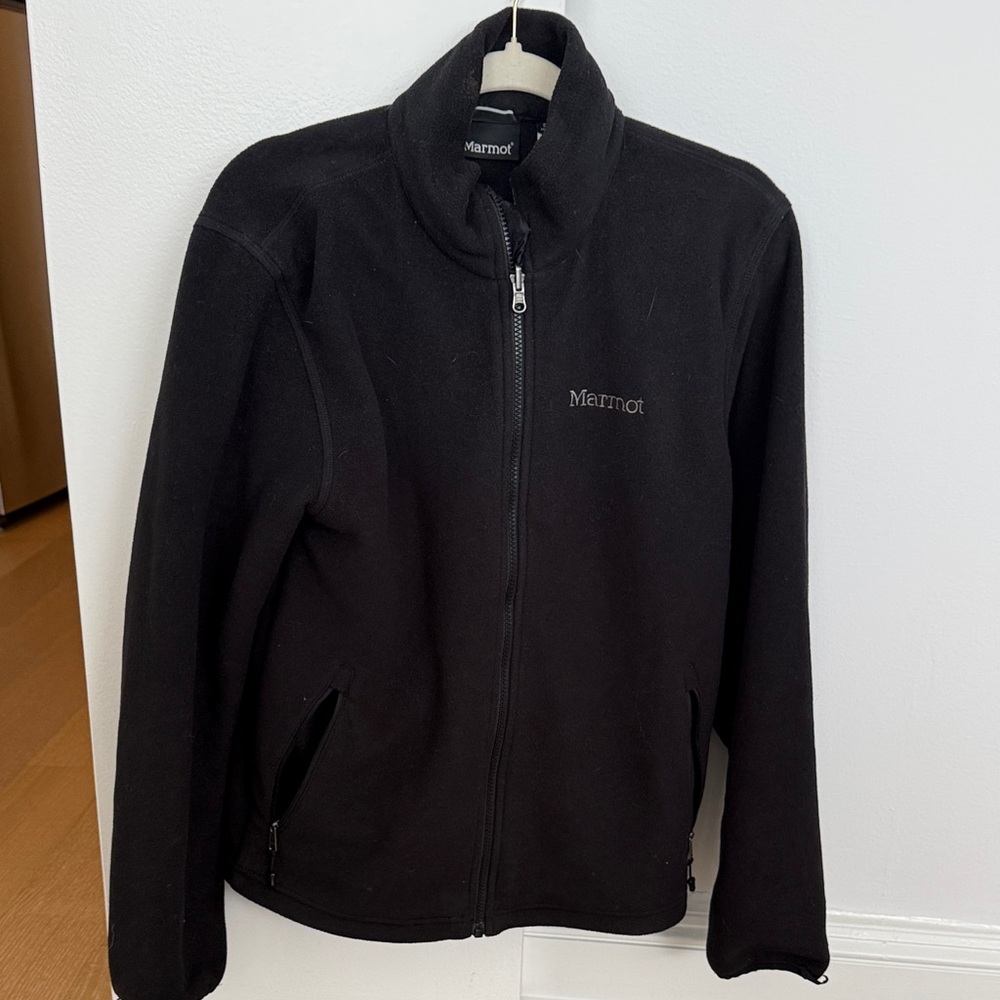 Marmot Men's Black Performance Zip Polartec Sweater Jacket